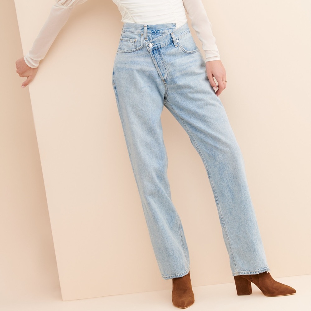 AGOLDE criss cross upsized jeans